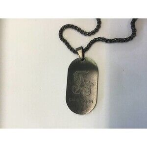 FaithHeart Capricorn Black Necklace